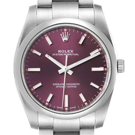 rolex 114200 grape|Rolex Oyster Perpetual 34 34mm 114200 Grape Purple Dial.